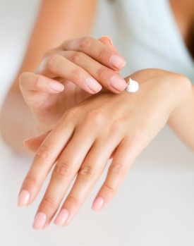 Female Hands and moisturiser