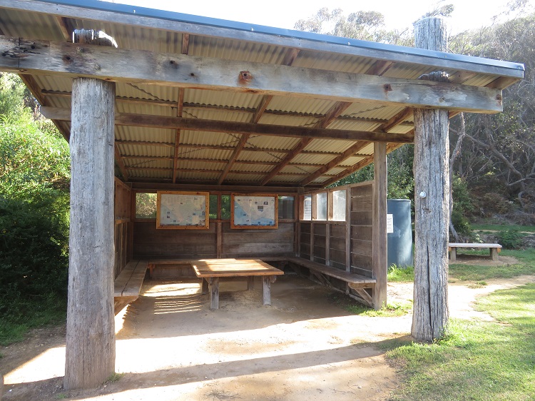 The shelter at Blanket Bay - Day 1 of Great Ocean Walk